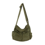 Canvas Messenger Bag Large Hobo Crossbody Bag