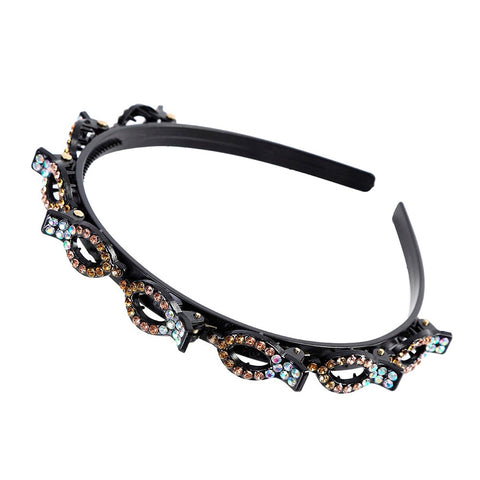 Pearl Headband Women Non-Slip Hoop Claw Clip Elegant Casual Everyday Fashion Hair Accessory
