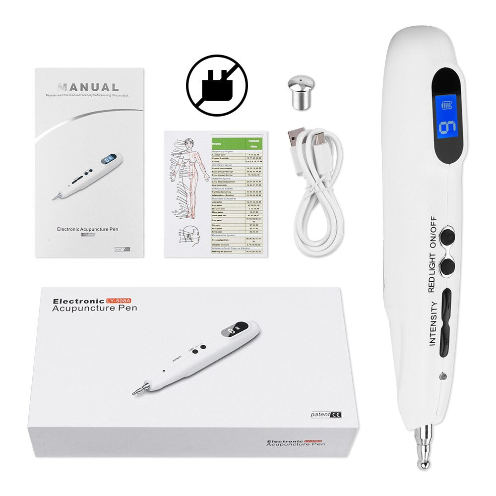 Electronic Acupuncture Pen USB Electric Laser Therapy Pain Relief