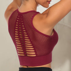 Women's High Impact Sports Bra Yoga Crop Top