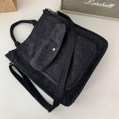 Corduroy Shoulder Bag Women Shoulder Tote Bag