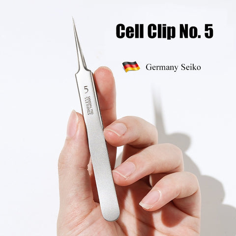 Precision Stainless Steel Tweezers Pointed Tip Ingrown Hair Blackhead Splinter Removal Tool