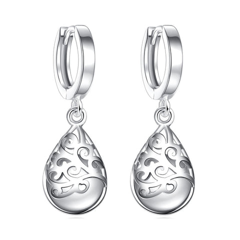 Opal Stone Flower Stud Earrings Women Trendy Elegant Casual Fashion Jewelry Gift