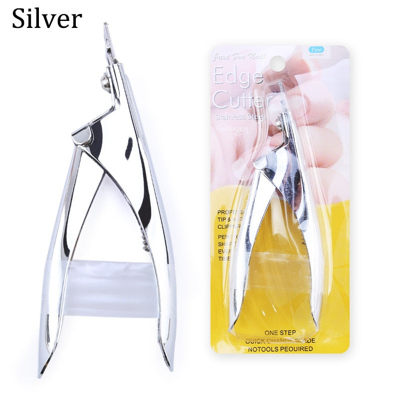 Professional Nail Art Clipper False Tips Edge Cutters Stainless Steel Nail Art Tools
