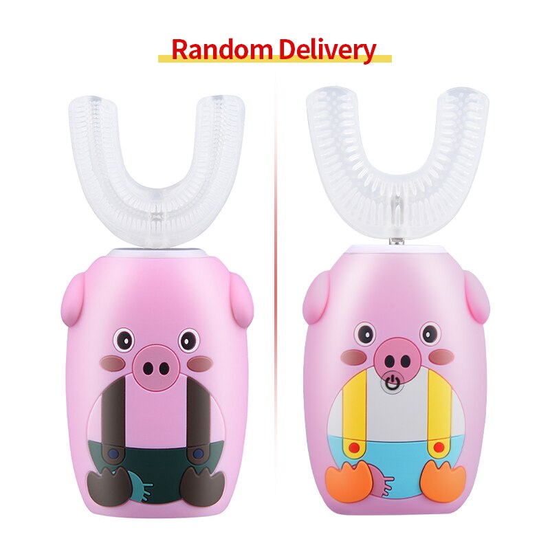 Kids Electric Toothbrush Children Automatic Ultrasonic Soft Bristle Dental Care Gift
