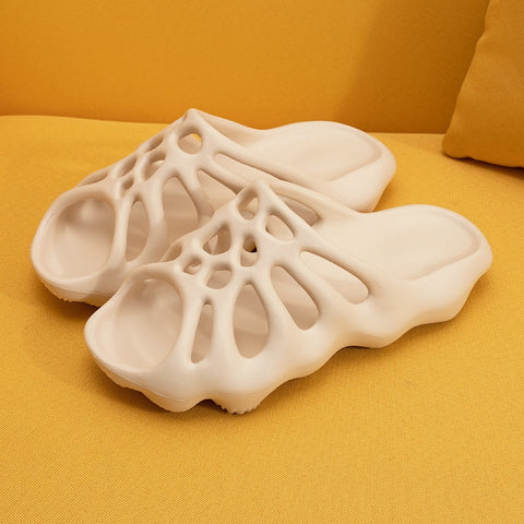 Cut Out Platform Slides Unisex Soft EVA Beach Casual Summer Fashion Shoes