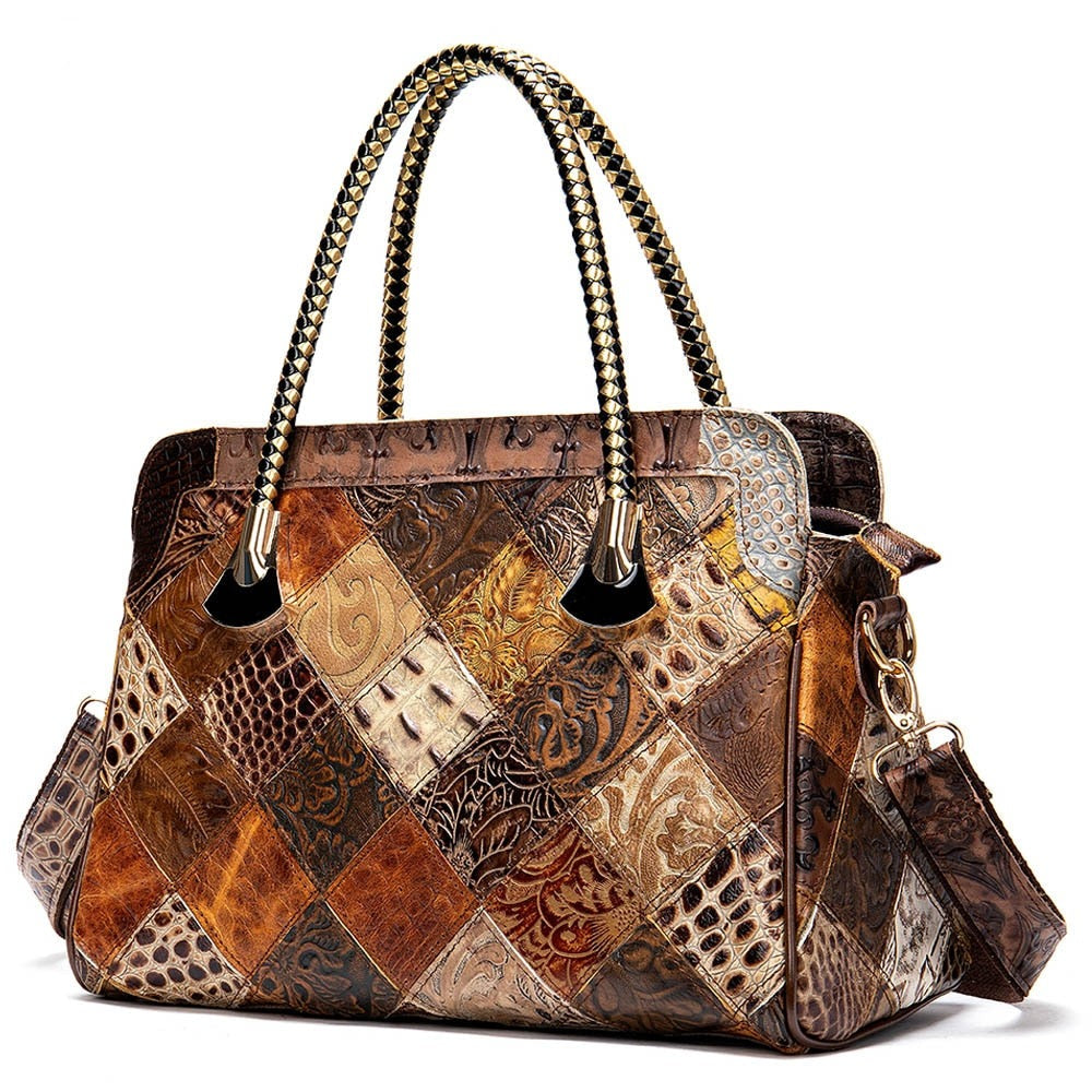Genuine Leather Women's Shoulder Bag Handbag Tote