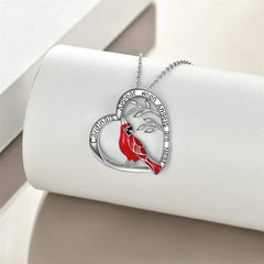 Cardinal Parrot Moon Necklace