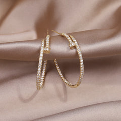 Fashion Jewelry Exquisite 14K Gold Plated Zircon Ring Adjustable