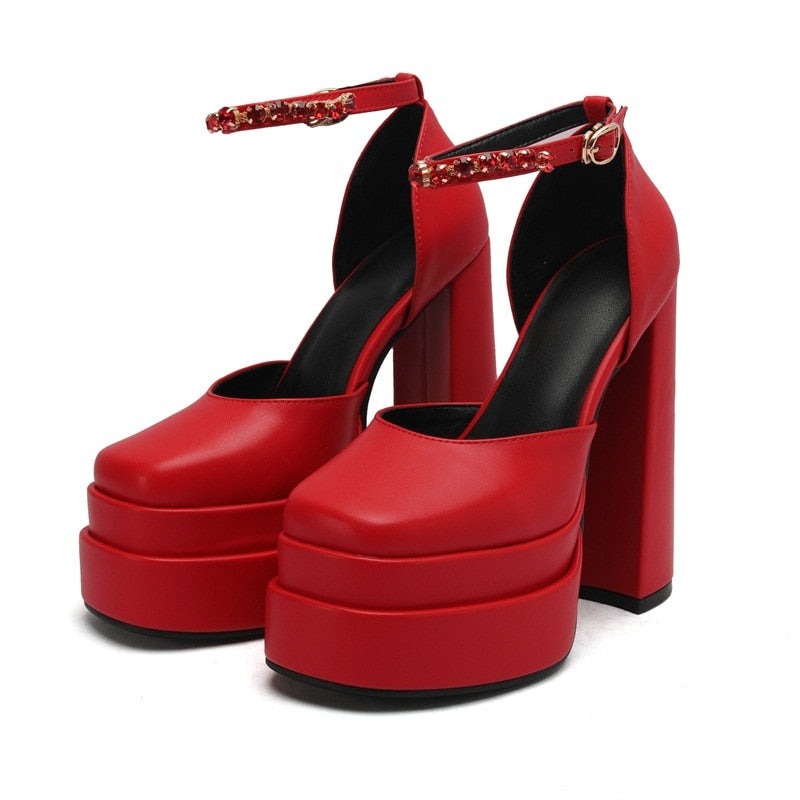 Sexy Thick High Heel Platform Women Shoes