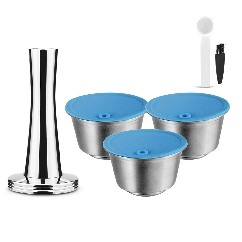 Reusable Dolce Gusto Capsules Stainless Steel Refillable Silicone Cover Coffee Kitchen Tool