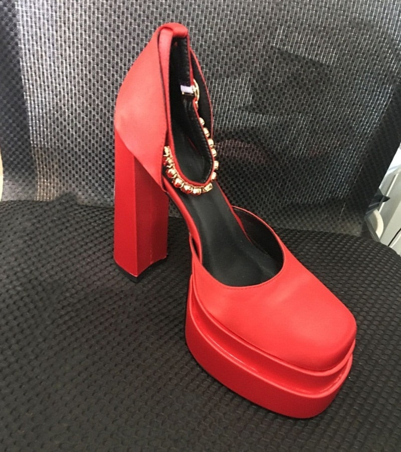 Sexy Thick High Heel Platform Women Shoes