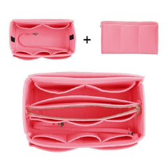 Purse Organizer Insert for Handbag, Felt Travel Insert for Makeup, Handbag & Tote Shaper