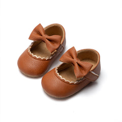 PU Leather Baby Girls Princess Shoes