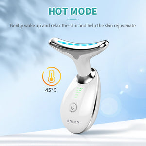 Neck Face Beauty Device LED Photon Therapy Reduces Double Chin