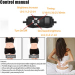 Infrared LED Light Therapy Belt 850nm 660nm Back Pain Relief Wrap Fat-Burning Belt