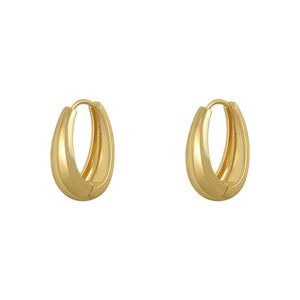 Gold Chunky Hoop Earring Gold Filled Hypoallergenic Earrings