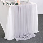 Sheer Chiffon Luxury Solid Colorful Table Runner, Wedding Party, Shower, Birthday
