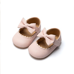 PU Leather Baby Girls Princess Shoes