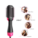 Electric Ion Blow Dryer Brush Dries Straightens and Curls Hair