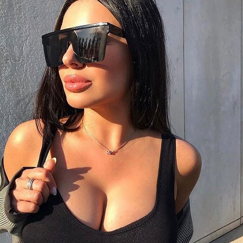 Vintage Luxury Brand Square Sunglasses