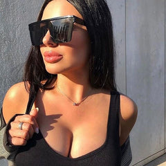 Vintage Luxury Brand Square Sunglasses