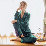 Women's Silk Satin Pajamas Set