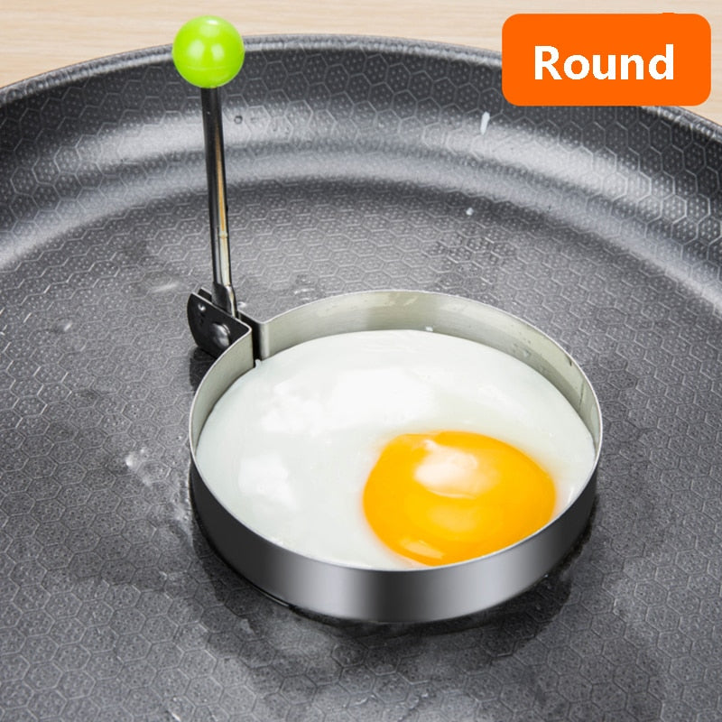 Stainless Steel Fried Egg Molds Pancake Molds Non Stick for Griddle Pan Frying