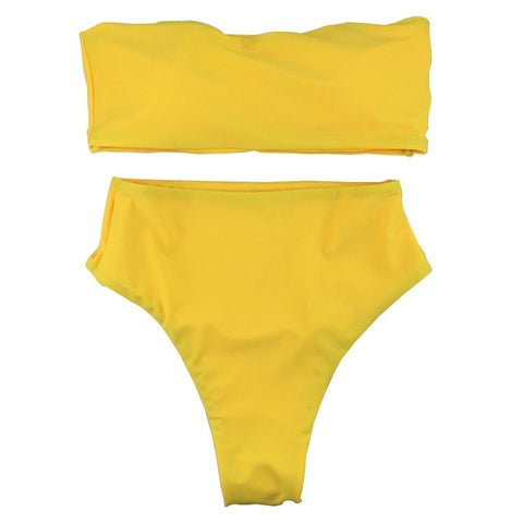 Padded Bikini Set Women 2-Piece Bathing Suit Casual Beach Vacation Summer Swimwear Fashion