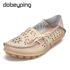 Genuine Leather Woman Loafer Shoes