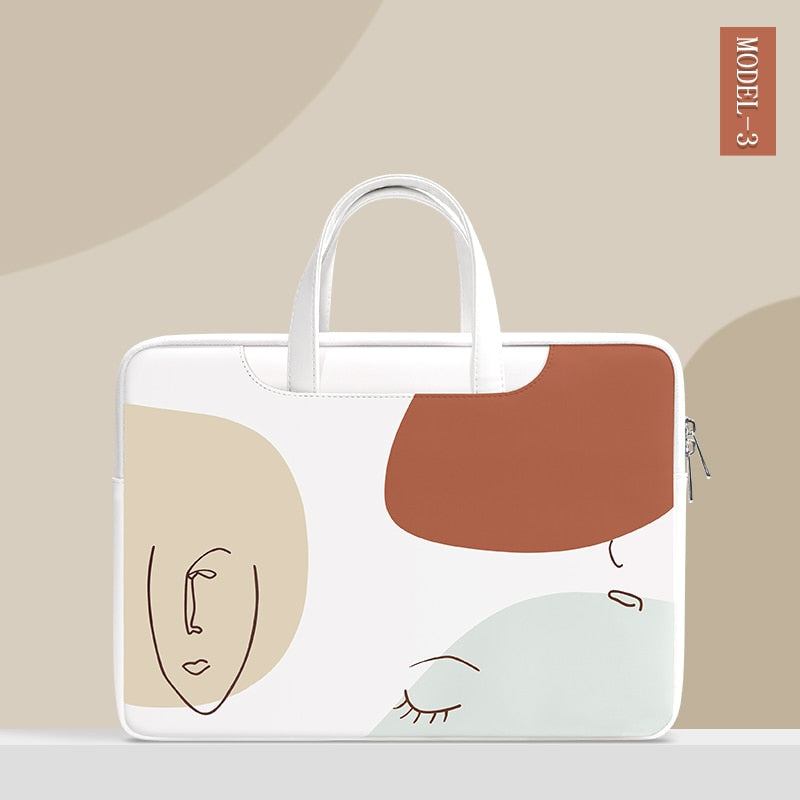 PU Leather Laptop Bag 13-16 Inch Waterproof MacBook Air Pro Casual Work Travel Fashion