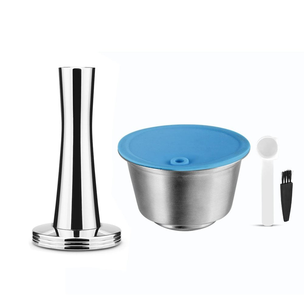 Reusable Dolce Gusto Capsules Stainless Steel Refillable Silicone Cover Coffee Kitchen Tool