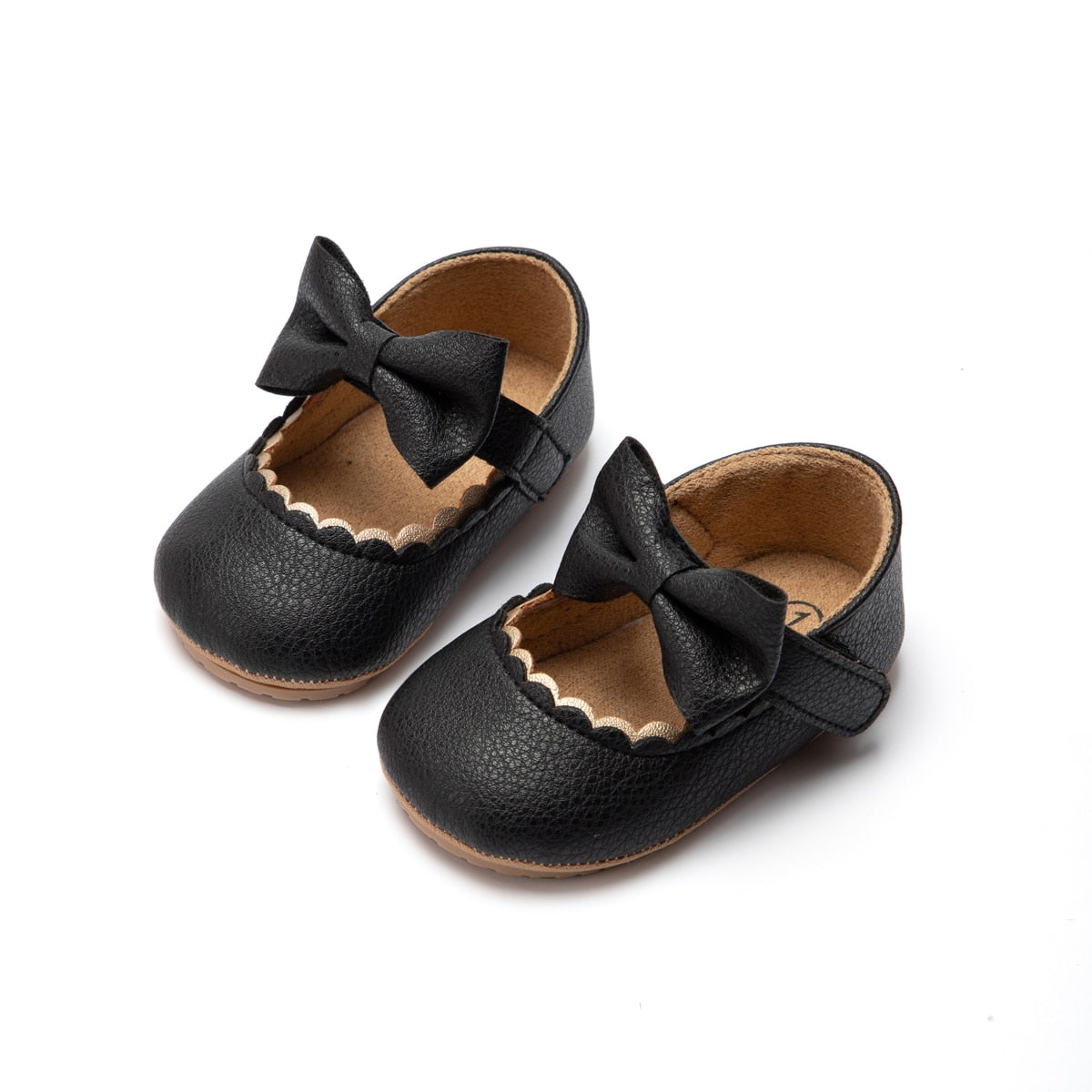 PU Leather Baby Girls Princess Shoes