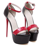 High Heels Open Toe Plus Size Sandals Women's Platform Stiletto Shoes