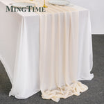 Sheer Chiffon Luxury Solid Colorful Table Runner, Wedding Party, Shower, Birthday