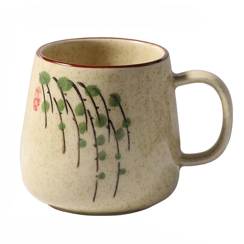 Unique Japanese Retro Style Cup Ceramic Mug