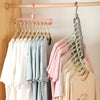 Multi  Clothes Hanger Saves Closet Space Folding Hook Rack Wardrobe Organizer