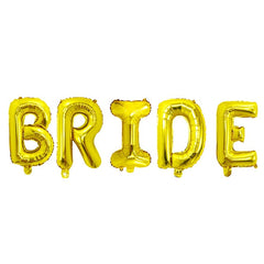 Rose Gold Letter Bride Foil Balloons Wedding Decorations Valentines Day Party Bride