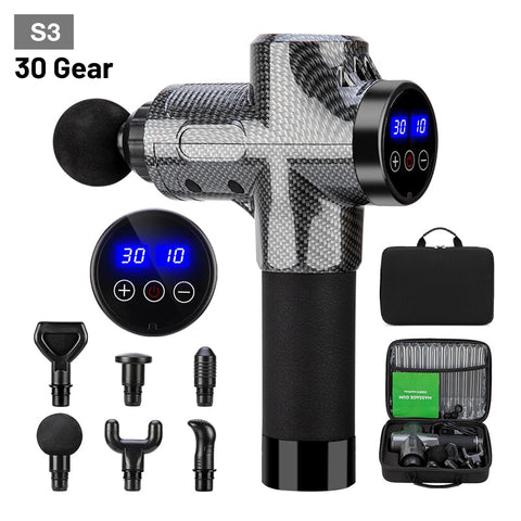 Deep Tissue Massage Gun Electric Muscle Massager 6 Heads Portable Pain Relief Gift