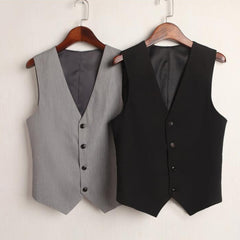 Thin Loose V-Neck Single-Breasted Business Vest For Women