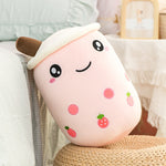Milk Boba Tea Plush Pillow Stuffed Toy For Kids & Adults