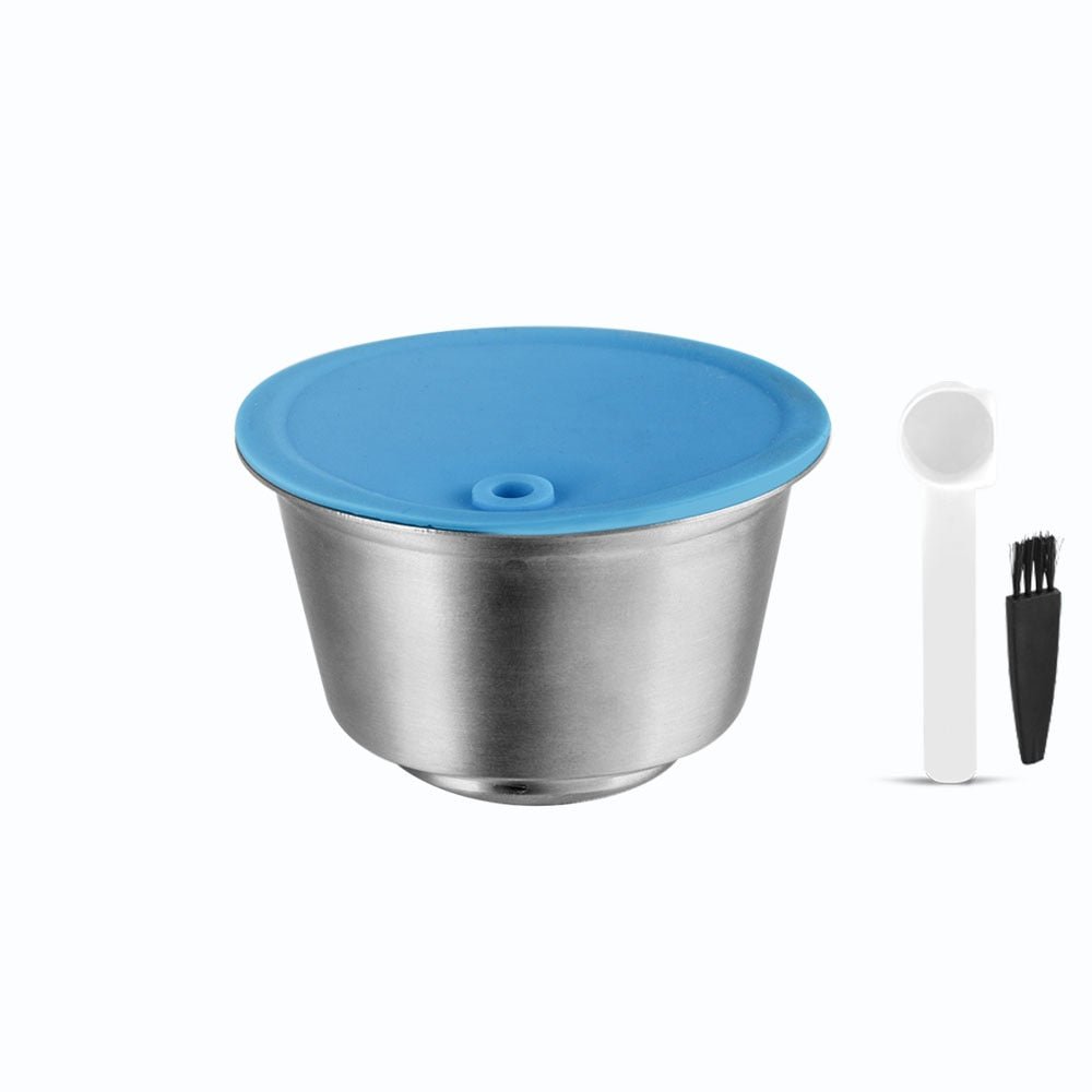 Reusable Dolce Gusto Capsules Stainless Steel Refillable Silicone Cover Coffee Kitchen Tool