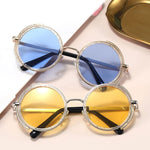 Retro Round Steampunk Sunglasses UV400 Unisex