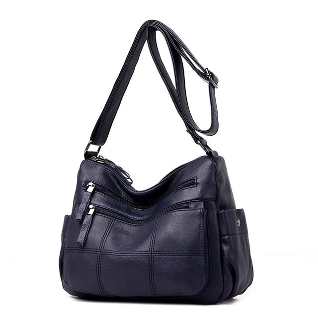 Faux Leather Shoulder Bag Women Luxury Designer Vegan Large Capacity Crossbody 6 Colors Purse