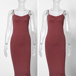 Retro Pink Mini Y2K Bodycon Slip Seamless Dress Spaghetti Strap, Spring Summer Stretch Dress