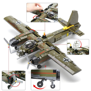 Military Helicopter Army Weapon Soldier Model Bricks Kit
