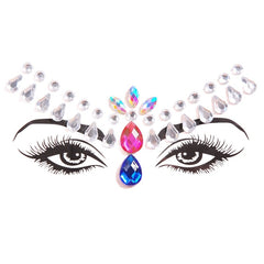 Face Rhinestone Stickers Temporary Face and Body Stick On Jewels