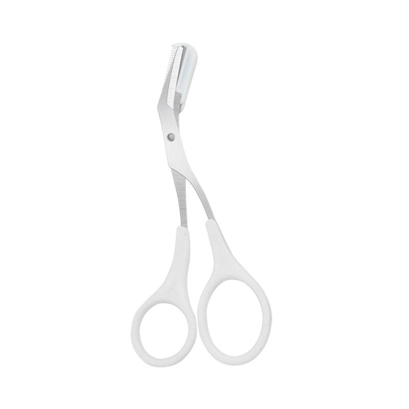 Eyebrow Trimmer Scissors Comb Beauty Grooming Tool Precise Shaping Personal Care Accessory