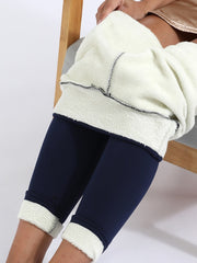 Women's  Warm Winter Leggings, Fleece-Lined High Waist Slim Leggings