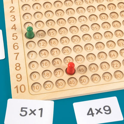 Wooden Multiplication Board Game